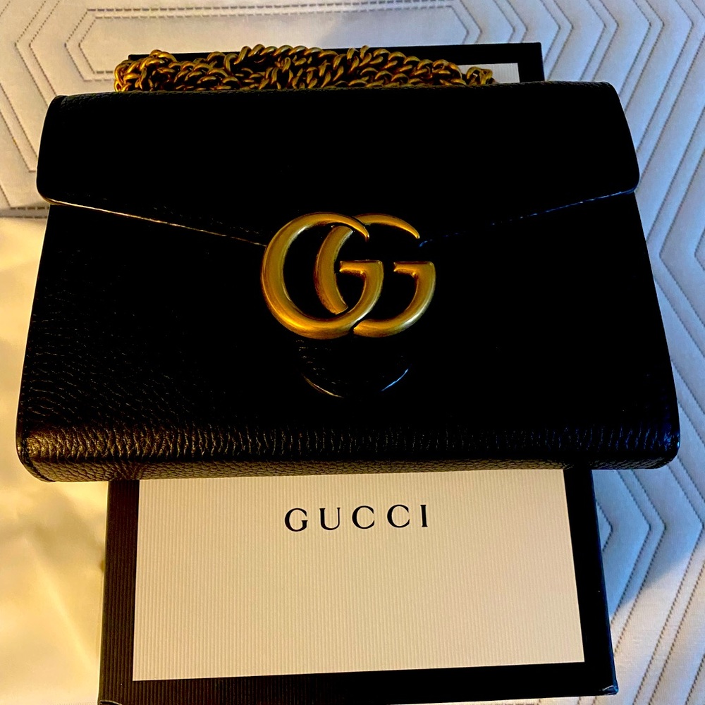 Authentic Rare Gucci Marmont Wallet on a Chain Crossbody